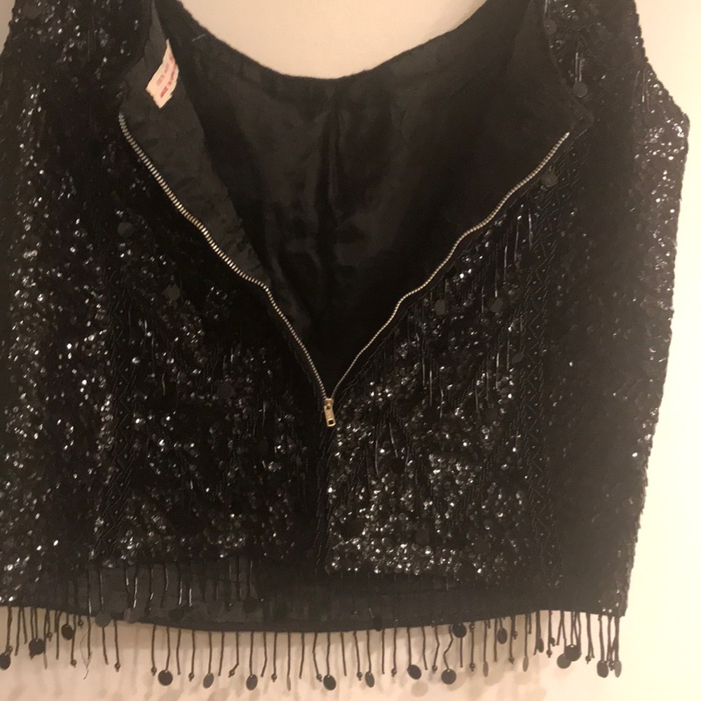Evening Top With Intricate Sequence/Beads - image 6